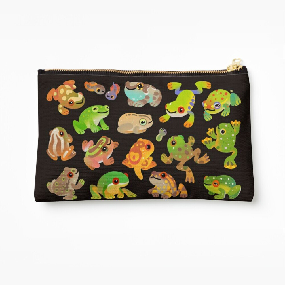 Whibos Dark Makeup Bag Tree Frog - Cosmetic Organizer Tyvek Paper Bags Zipper Pouch