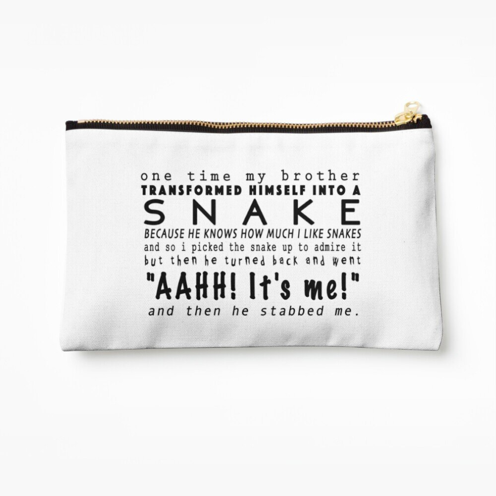 Whibos Makeup Bag And Then He Stabbed Me Cosmetic Organizer Tyvek Paper Bags Zipper Pouch