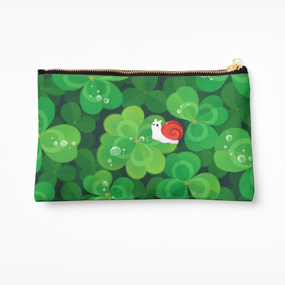 Whibos Makeup Bag Happy Lucky Snail Cosmetic Organizer Tyvek Paper Bags Zipper Pouch
