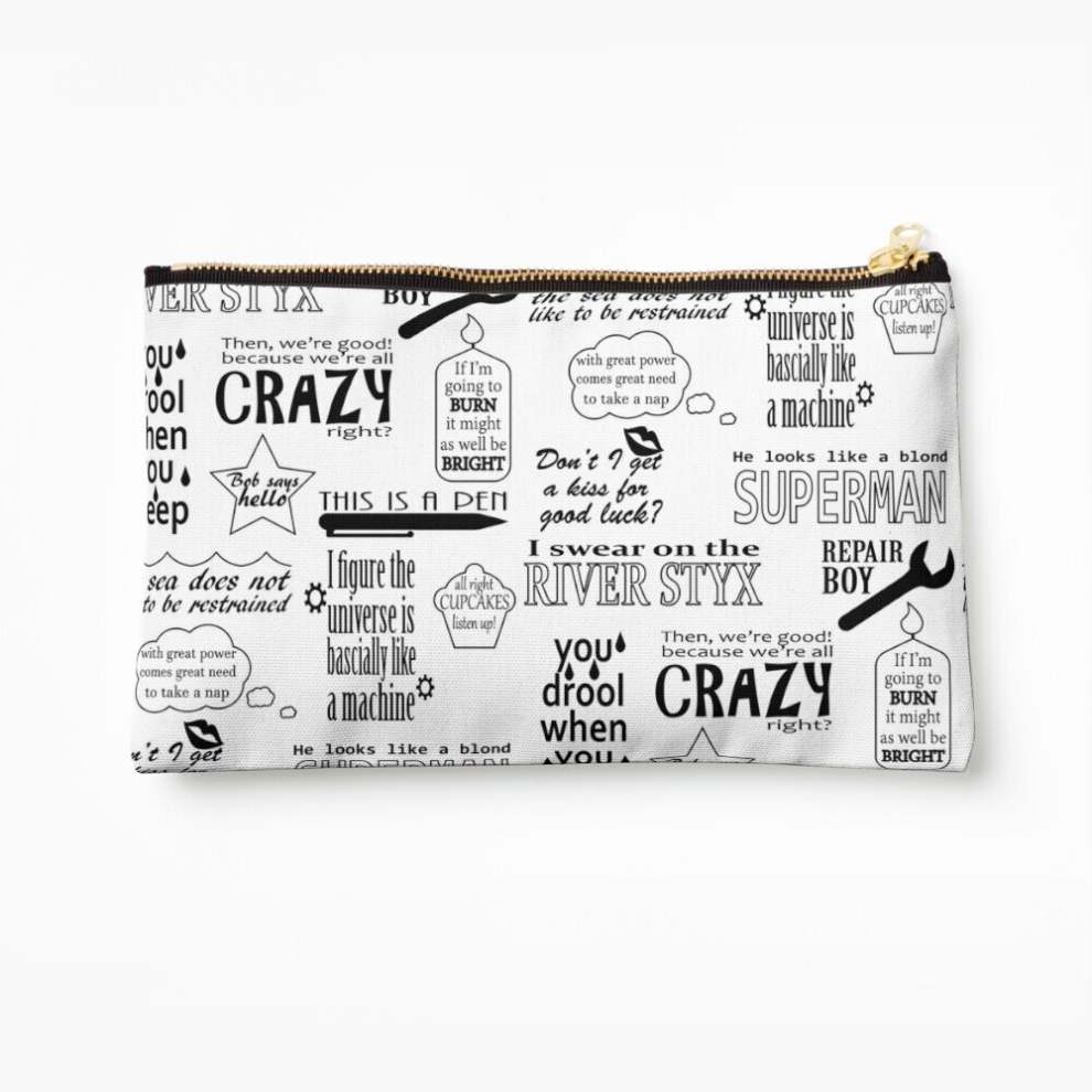 Whibos Makeup Bag Heroes Of Olympus Quotes Cosmetic Organizer Tyvek Paper Bags Zipper Pouch