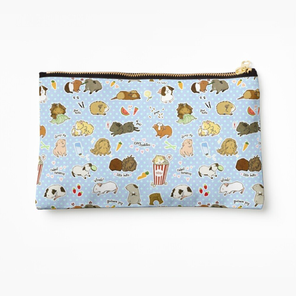 Whibos Makeup Bag Guinea Pig Party! - Cavy Cuddles And Rodent Romance Cosmetic Organizer Tyvek Paper Bags Zipper Pouch