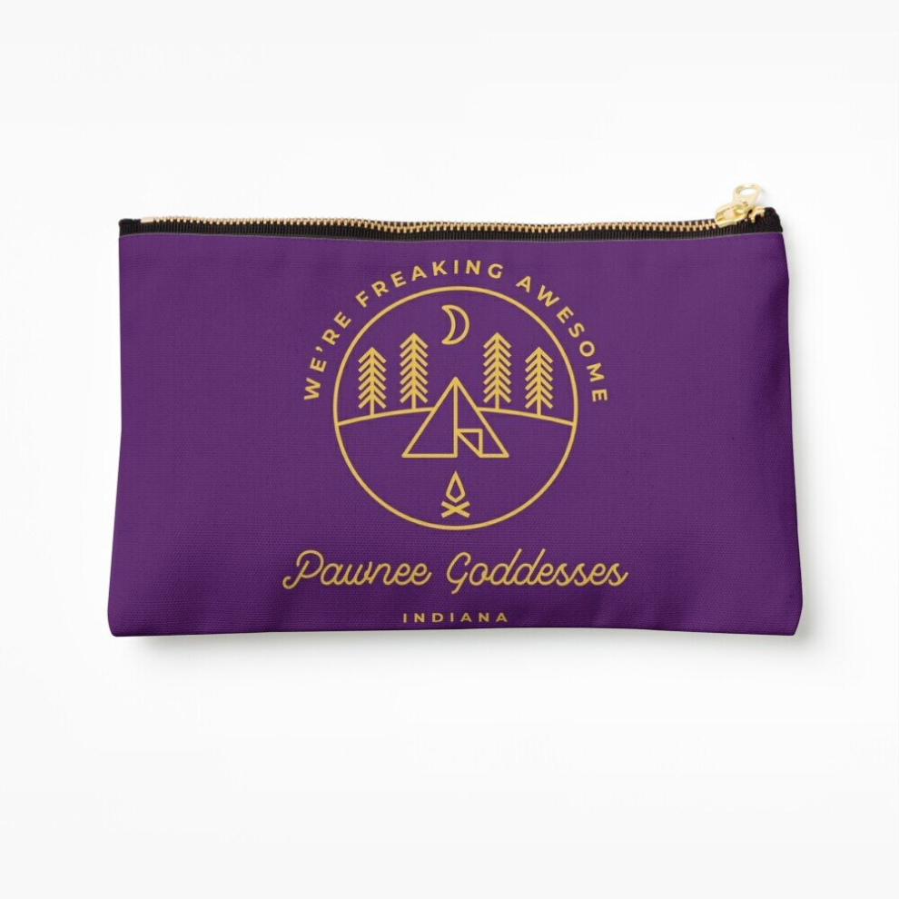Whibos Makeup Bag Pawnee Goddesses Cosmetic Organizer Tyvek Paper Bags Zipper Pouch