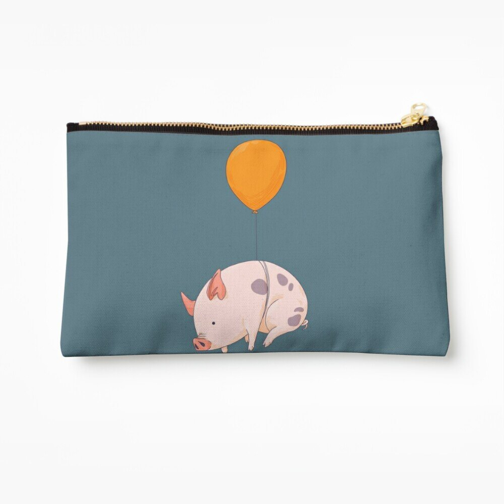 Whibos Makeup Bag When Pigs Fly Cosmetic Organizer Tyvek Paper Bags Zipper Pouch