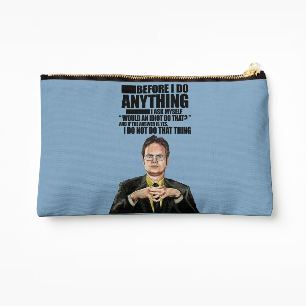 Whibos Makeup Bag The Office - Dwight K. Schrute Cosmetic Organizer Tyvek Paper Bags Zipper Pouch