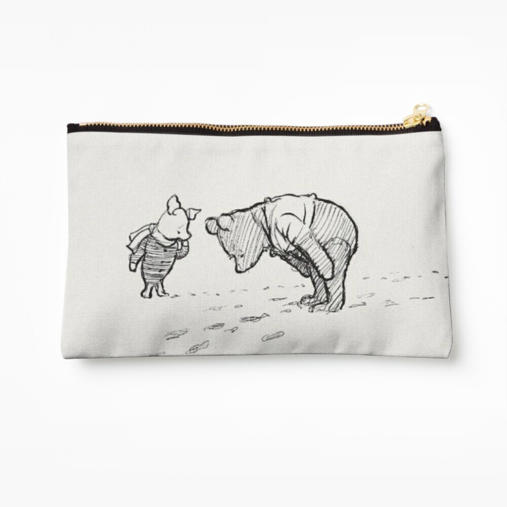 Whibos Makeup Bag Winnie The Pooh Sketch Cosmetic Organizer Tyvek Paper Bags Zipper Pouch