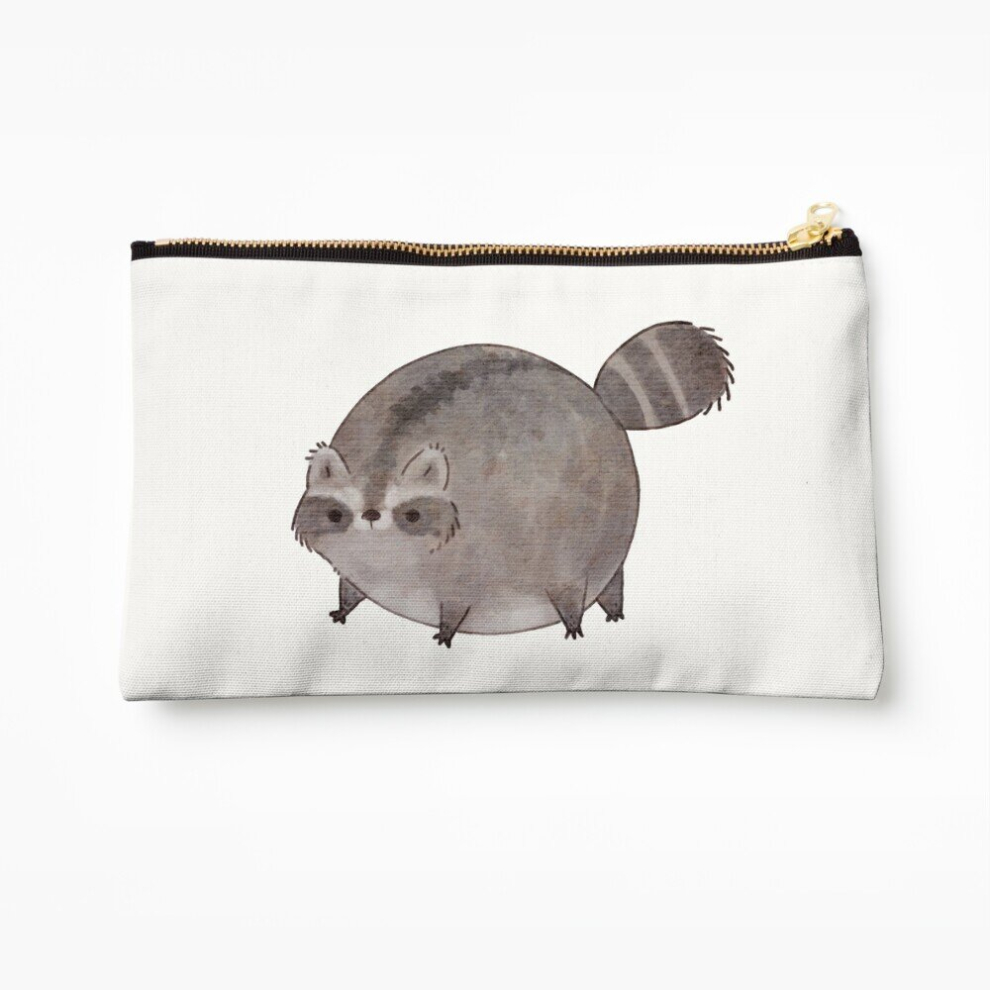 Whibos Makeup Bag Chubby Trash Panda Cosmetic Organizer Tyvek Paper Bags Zipper Pouch