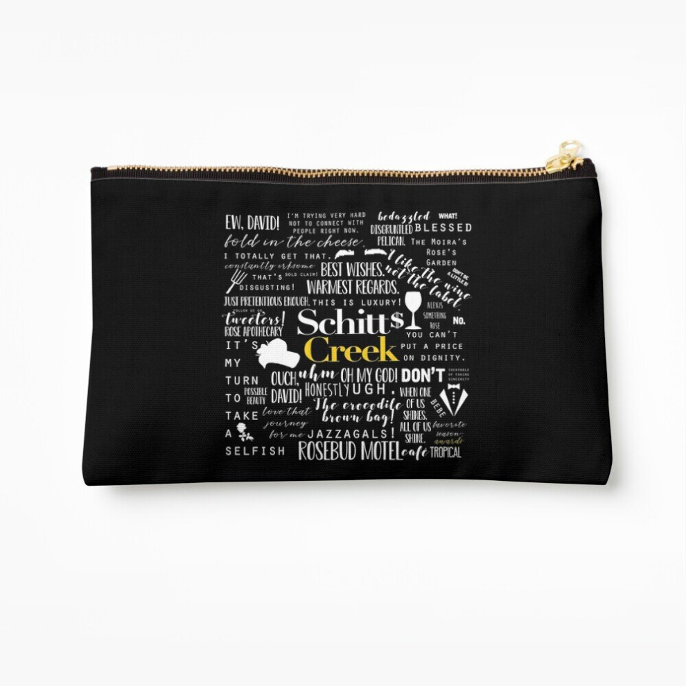 Whibos Makeup Bag Schitt's Creek Memorable Quotes Cosmetic Organizer Tyvek Paper Bags Zipper Pouch