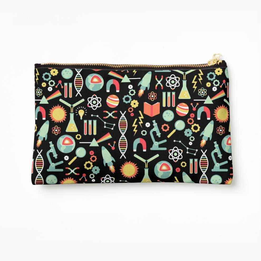 Whibos Makeup Bag Science Studies Cosmetic Organizer Tyvek Paper Bags Zipper Pouch