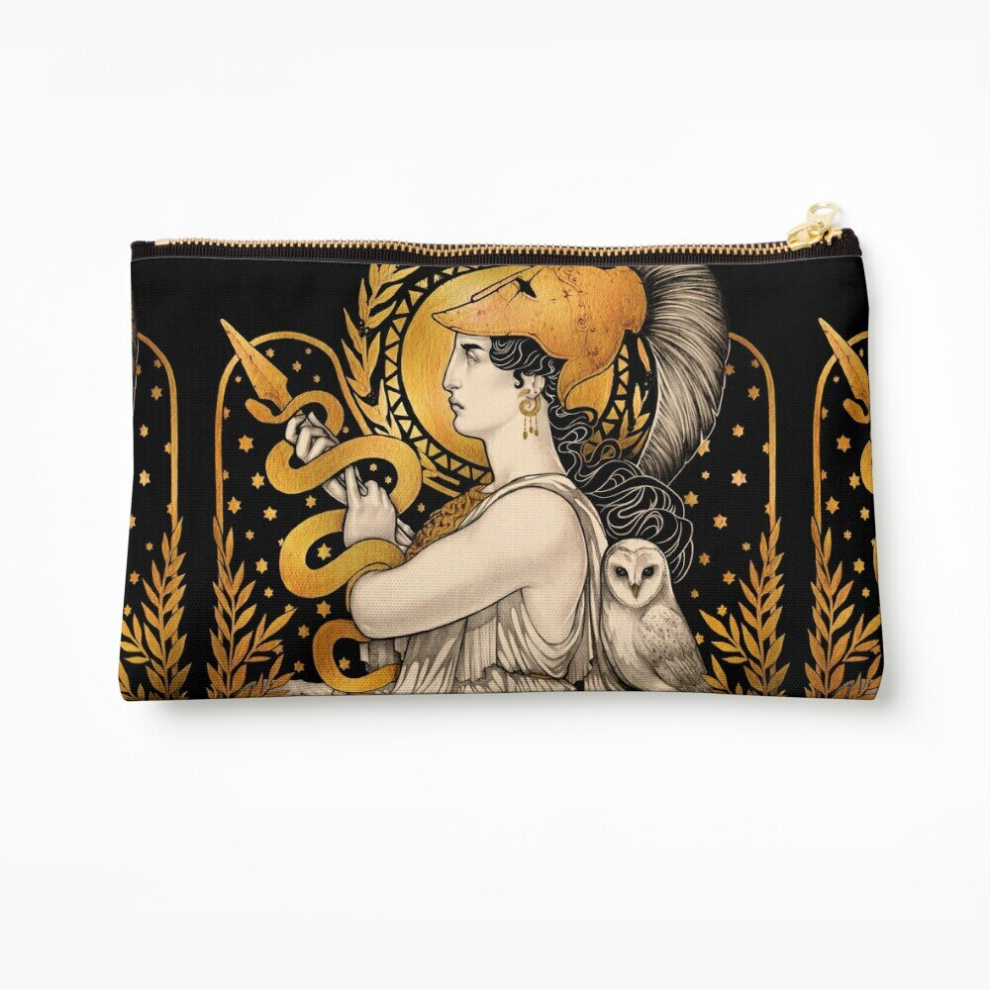 Whibos Makeup Bag Pallas Athena Cosmetic Organizer Tyvek Paper Bags Zipper Pouch