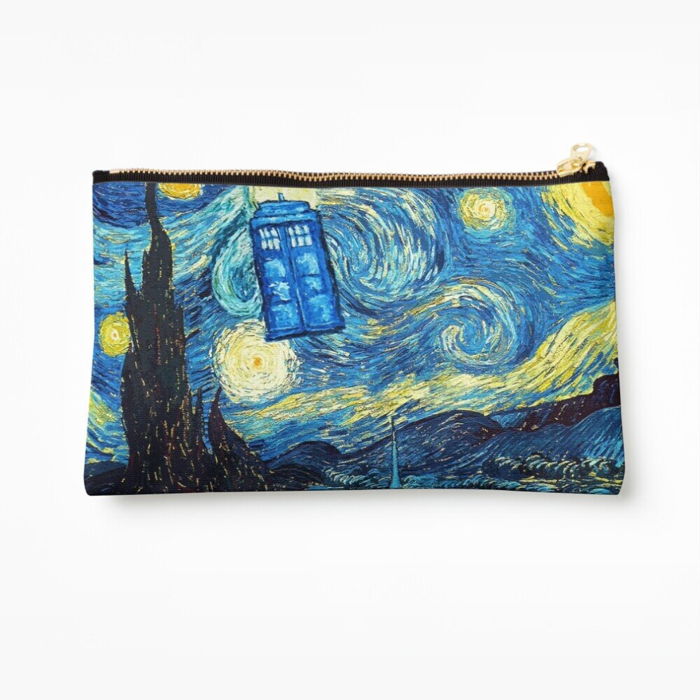 Whibos Makeup Bag Starry Night Cosmetic Organizer Tyvek Paper Bags Zipper Pouch