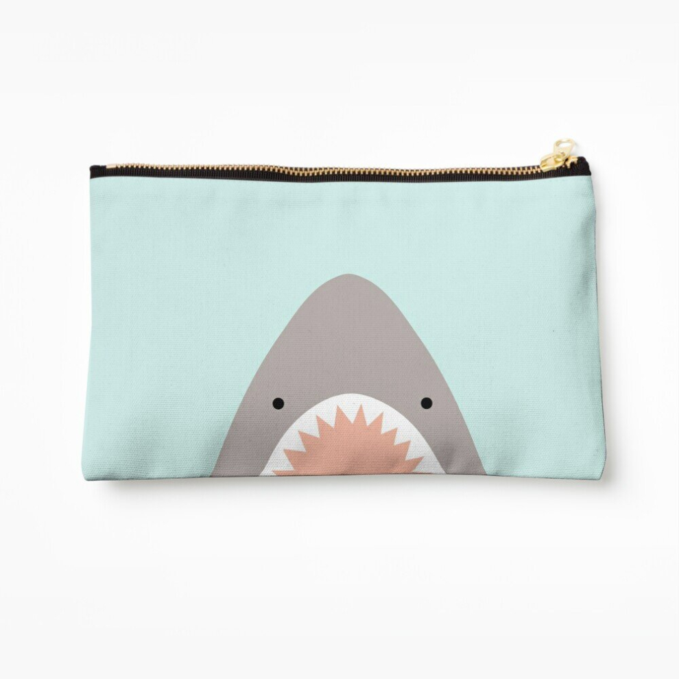 Whibos Makeup Bag Shark Attack Cosmetic Organizer Tyvek Paper Bags Zipper Pouch