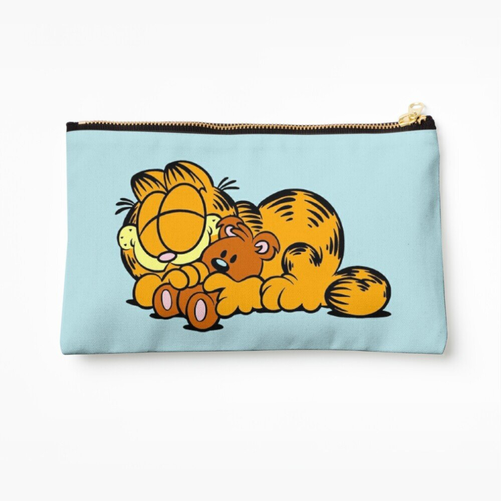Whibos Makeup Bag Garfield And Pooky Sleeping Cosmetic Organizer Tyvek Paper Bags Zipper Pouch