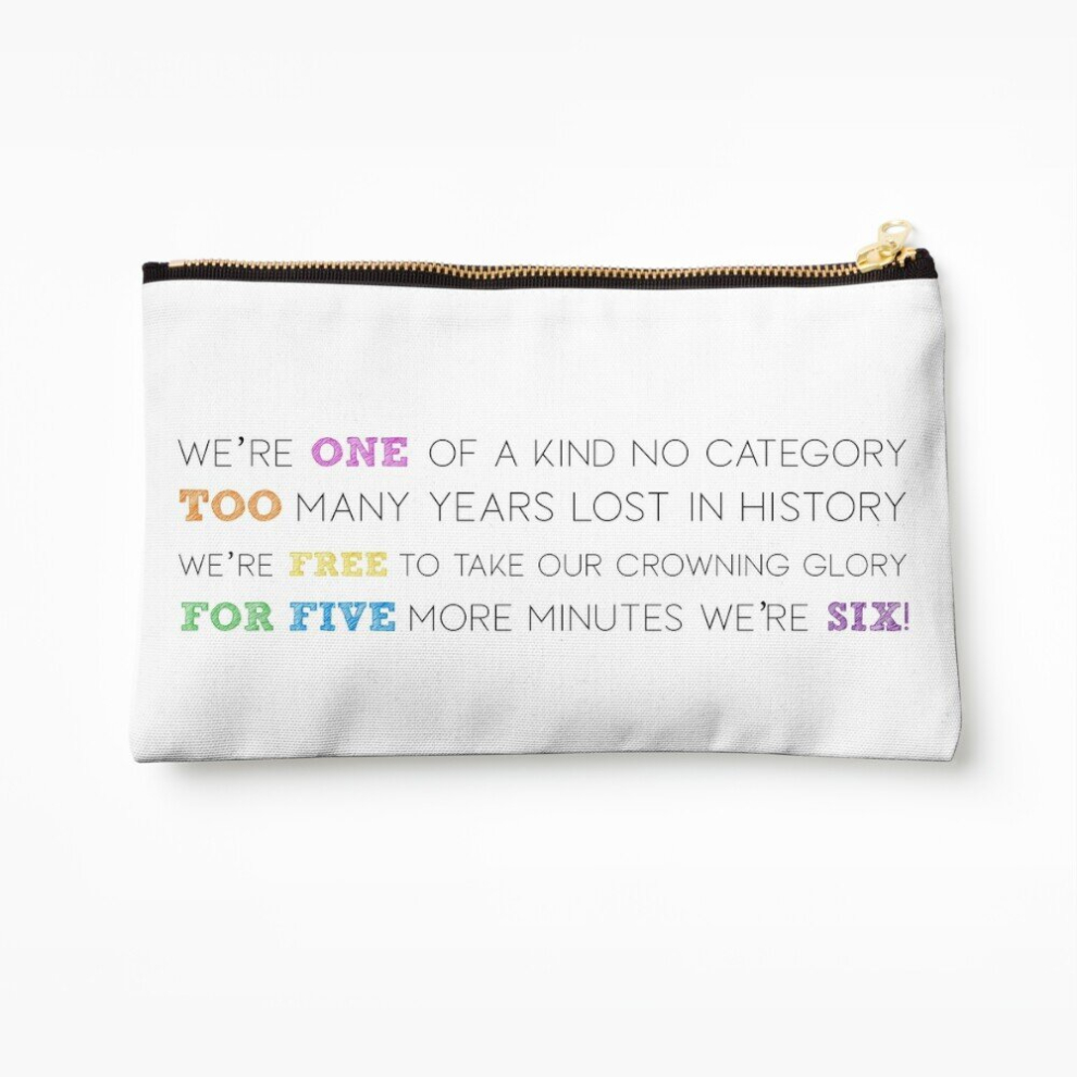 Whibos Makeup Bag Six The Musical: We're Six! Cosmetic Organizer Tyvek Paper Bags Zipper Pouch