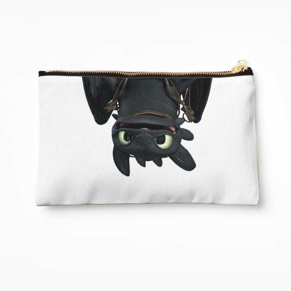 Whibos Makeup Bag Toothless Cosmetic Organizer Tyvek Paper Bags Zipper Pouch