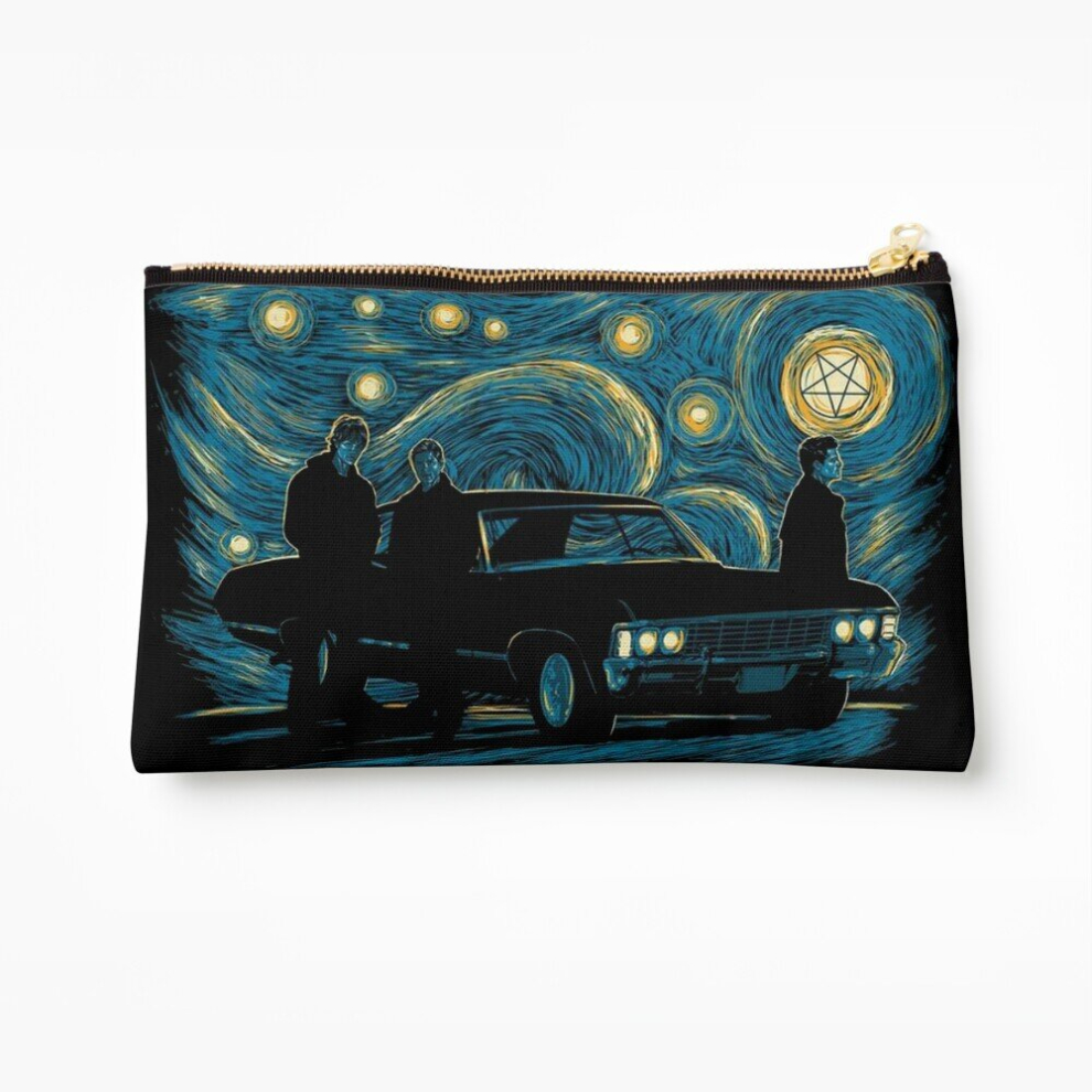 Whibos Makeup Bag Starry Supernatural Night Cosmetic Organizer Tyvek Paper Bags Zipper Pouch