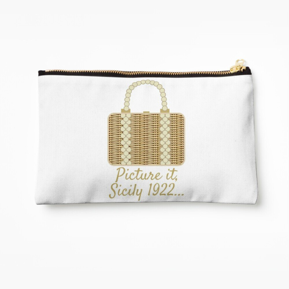 Whibos Makeup Bag Sophia's Wicker Purse Cosmetic Organizer Tyvek Paper Bags Zipper Pouch