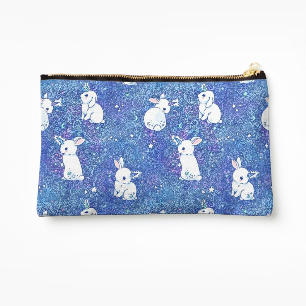 Whibos Makeup Bag Unicorn Bunny Pattern Cosmetic Organizer Tyvek Paper Bags Zipper Pouch
