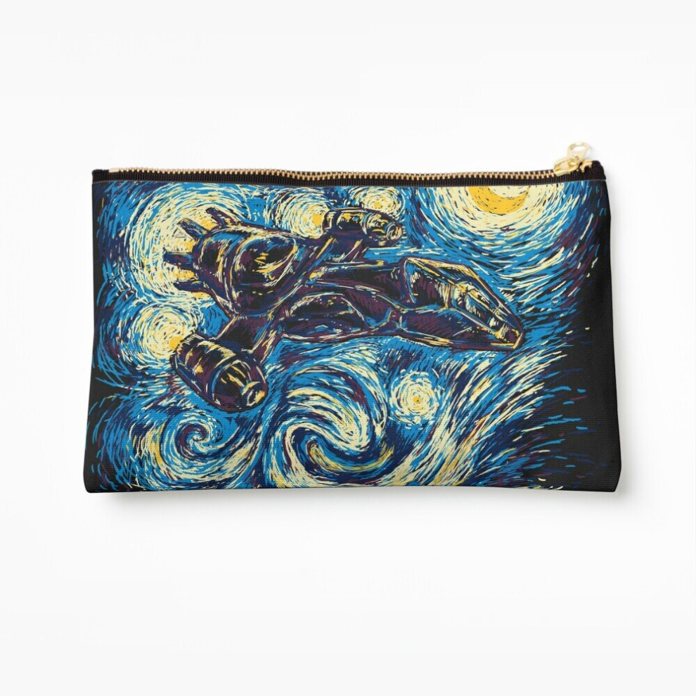 Whibos Makeup Bag Starry Flight Cosmetic Organizer Tyvek Paper Bags Zipper Pouch