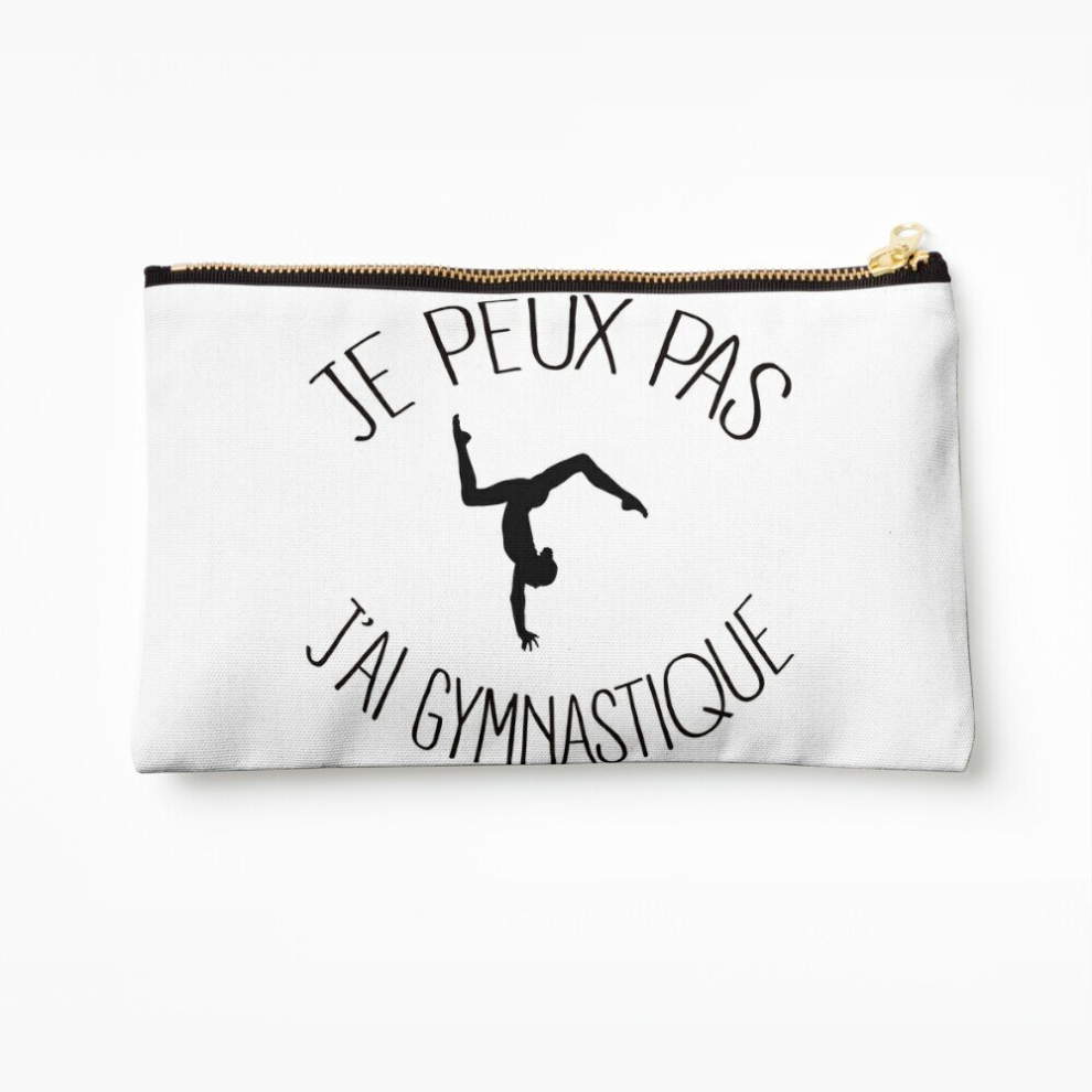 Whibos Makeup Bag I Can Not I Have Gymnastics Cosmetic Organizer Tyvek Paper Bags Zipper Pouch
