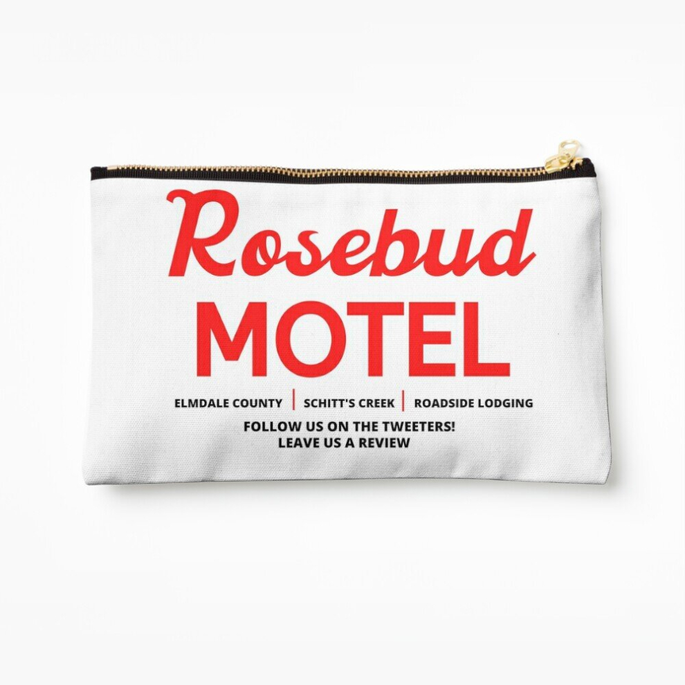 Whibos Makeup Bag Schitt's Creek Rosebud Motel Logo Cosmetic Organizer Tyvek Paper Bags Zipper Pouch