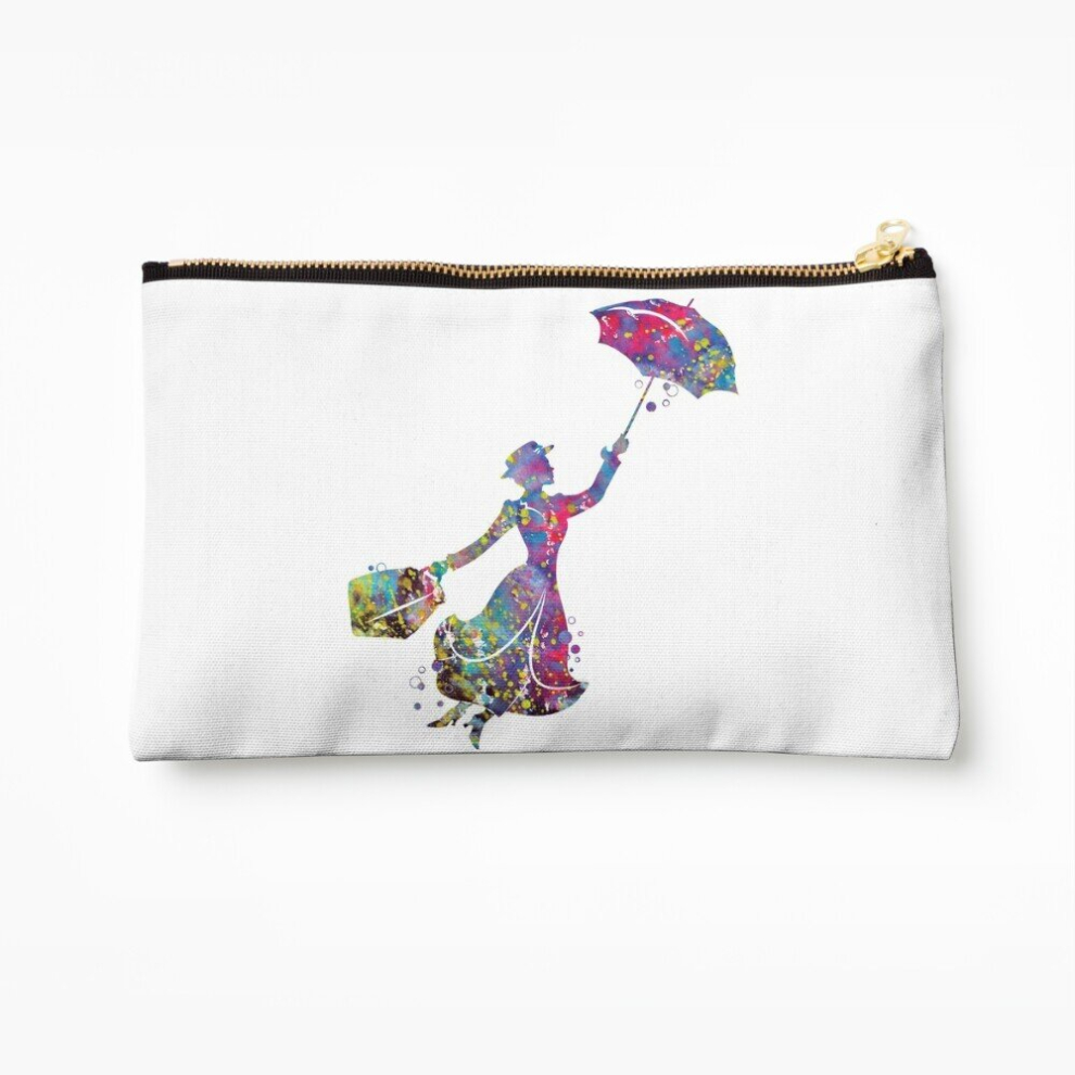 Whibos Makeup Bag Mary Poppins Cosmetic Organizer Tyvek Paper Bags Zipper Pouch
