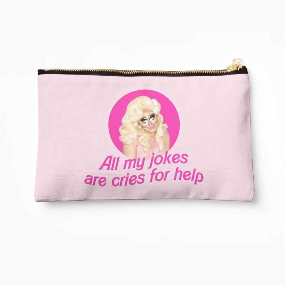 Whibos Makeup Bag Trixie Jokes - Rupaul's Drag Race Cosmetic Organizer Tyvek Paper Bags Zipper Pouch