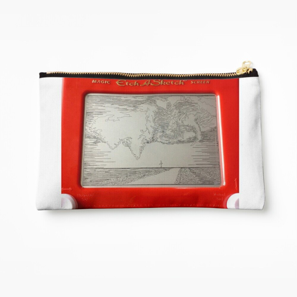 Whibos Makeup Bag Double Tornado Etch A Sketch Cosmetic Organizer Tyvek Paper Bags Zipper Pouch