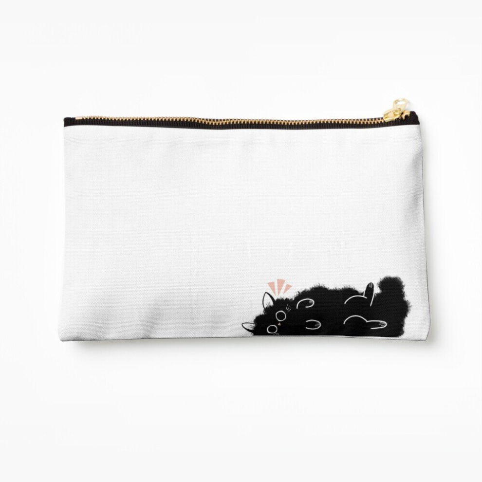 Whibos Makeup Bag Fluffcat Cosmetic Organizer Tyvek Paper Bags Zipper Pouch