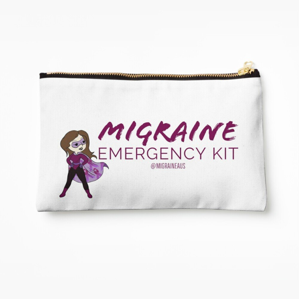 Whibos Makeup Bag Migraine Emergency Kit (Hero) Cosmetic Organizer Tyvek Paper Bags Zipper Pouch