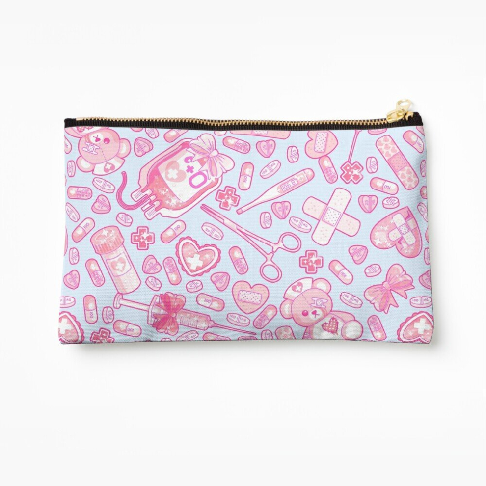 Whibos Makeup Bag Sickly Sweet Cosmetic Organizer Tyvek Paper Bags Zipper Pouch