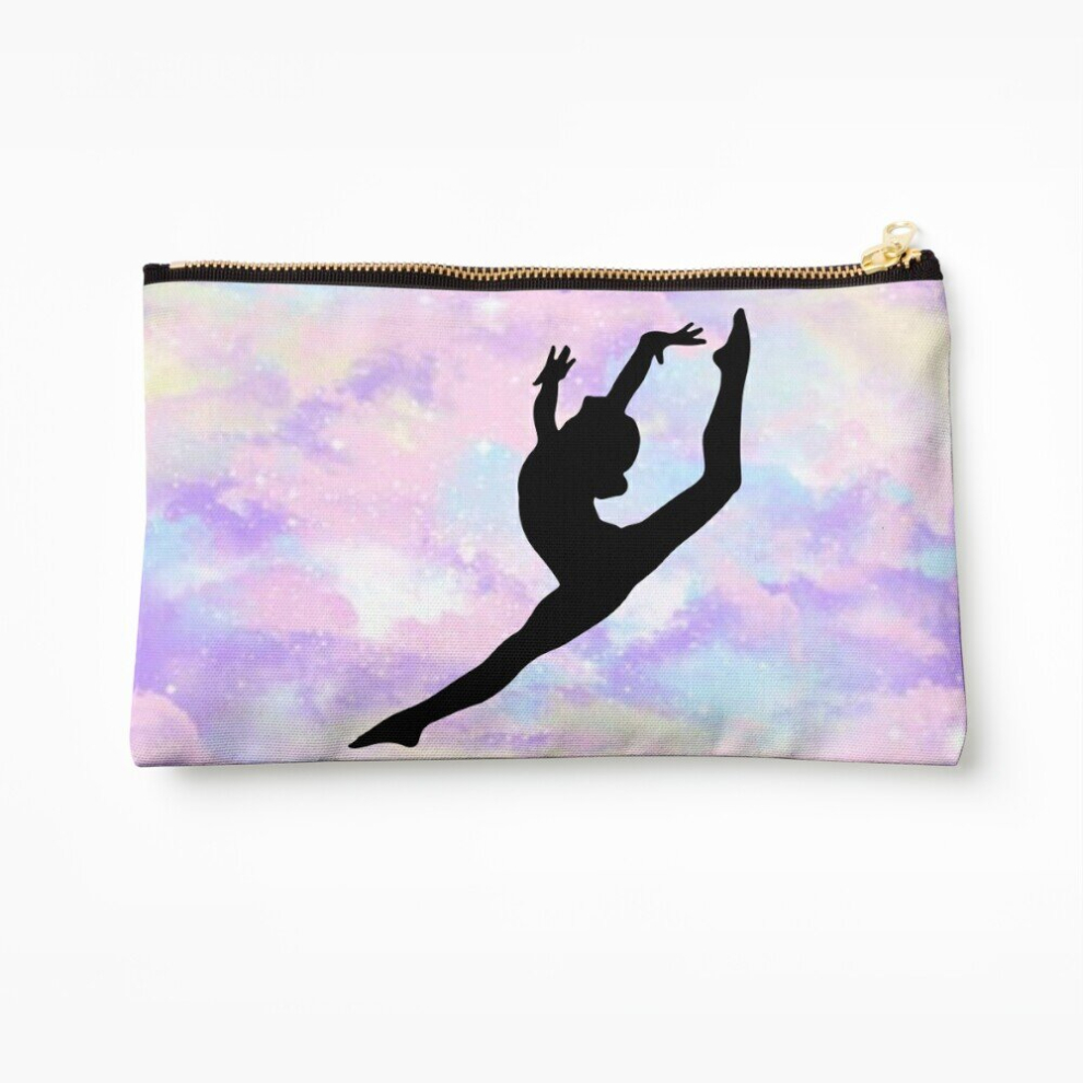 Whibos Makeup Bag Gymnastics Leap Cosmetic Organizer Tyvek Paper Bags Zipper Pouch