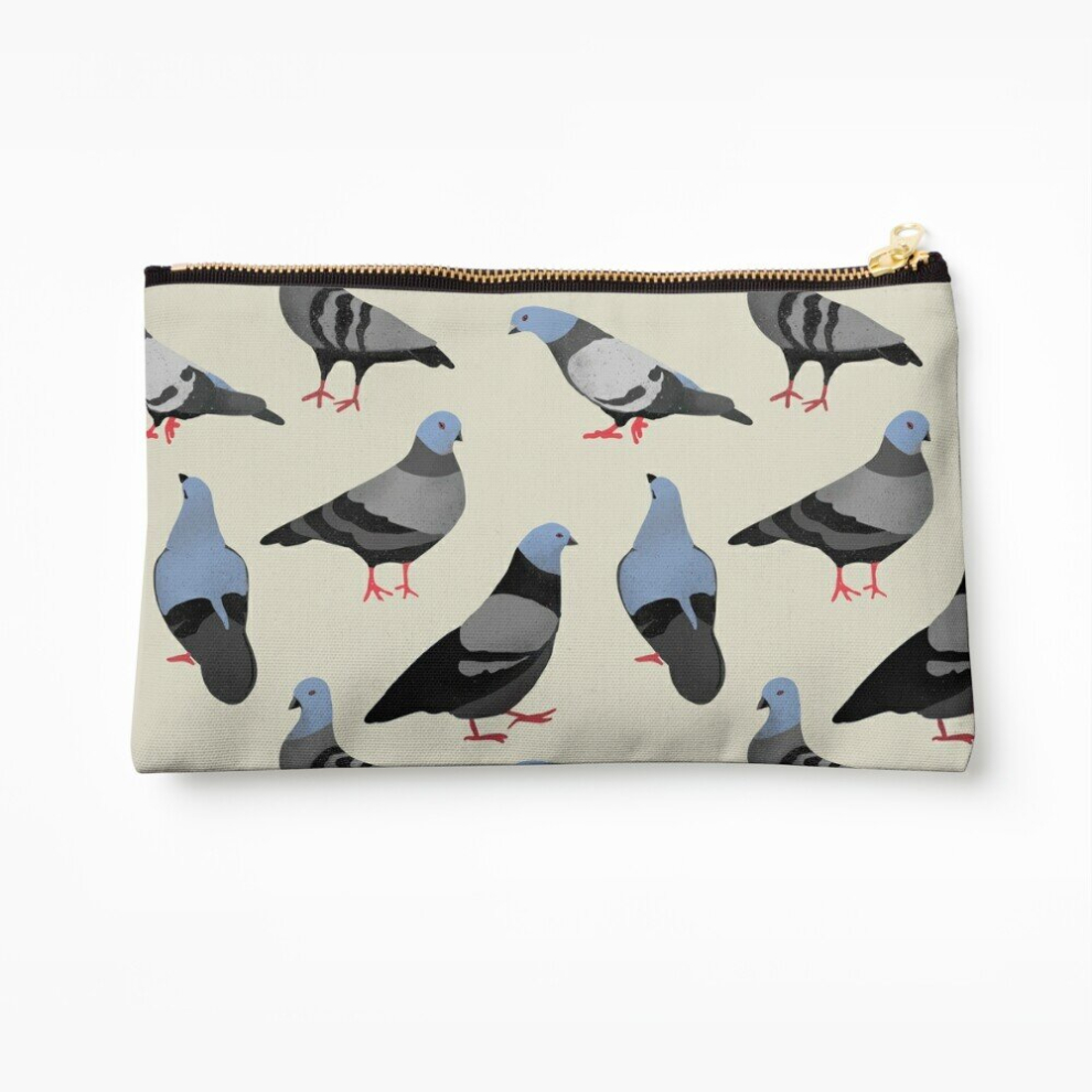 Whibos Makeup Bag Design 33 - The Pigeons Cosmetic Organizer Tyvek Paper Bags Zipper Pouch