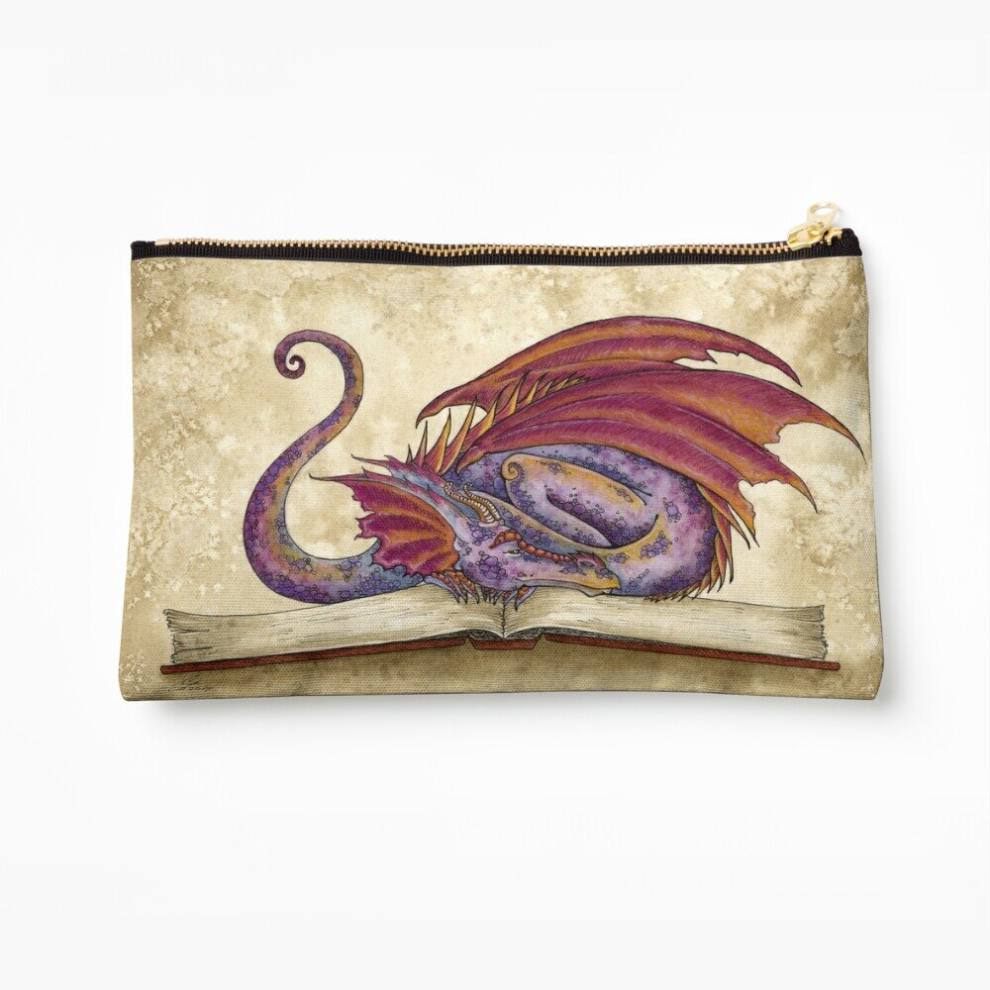 Whibos Makeup Bag Bookwyrm Cosmetic Organizer Tyvek Paper Bags Zipper Pouch