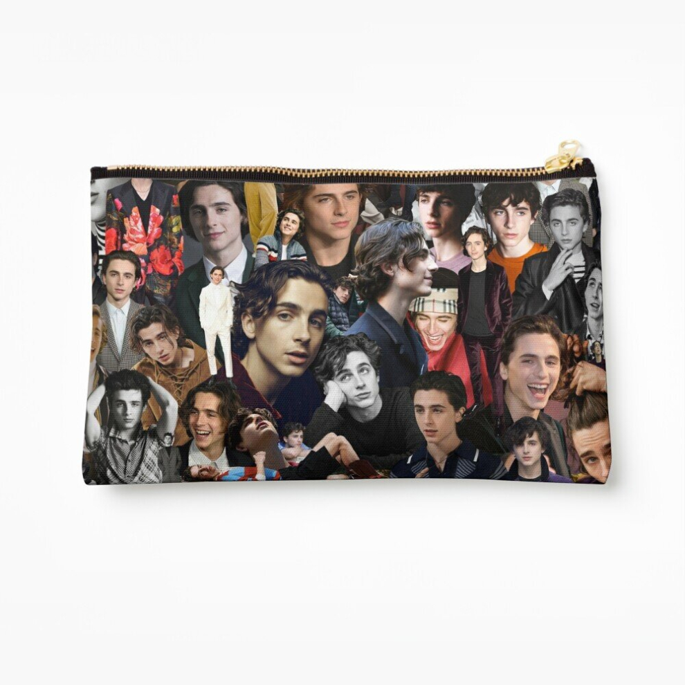 Whibos Makeup Bag Timothee Chalamet Cosmetic Organizer Tyvek Paper Bags Zipper Pouch