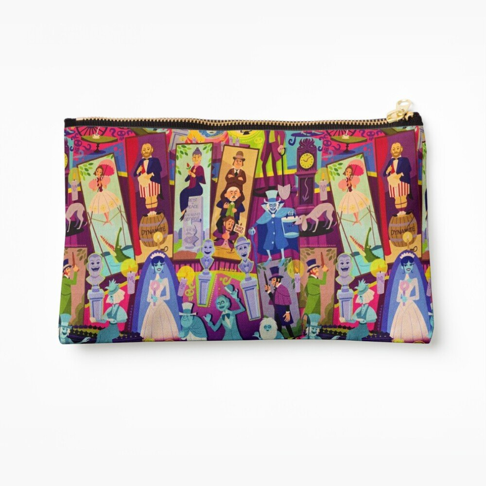 Whibos Makeup Bag Retro Mansion Collage Cosmetic Organizer Tyvek Paper Bags Zipper Pouch