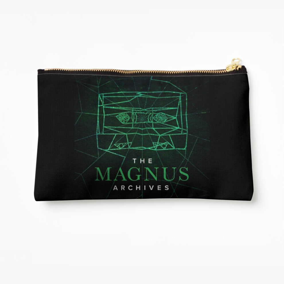 Whibos Makeup Bag The Magnus Archives Logo (Season 5) (Square Block Logo) Cosmetic Organizer Tyvek Paper Bags Zipper Pouch