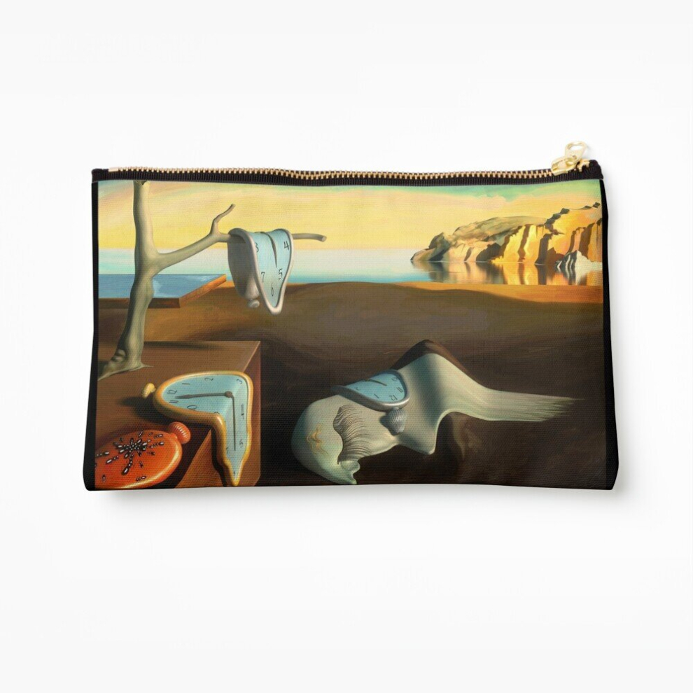 Whibos Makeup Bag Persistence Of Memory Cosmetic Organizer Tyvek Paper Bags Zipper Pouch