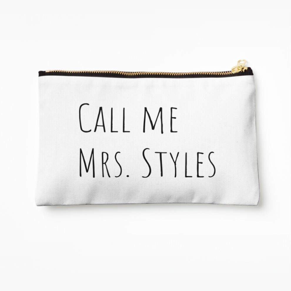 Whibos Makeup Bag Call Me Mrs. Styles Cosmetic Organizer Tyvek Paper Bags Zipper Pouch
