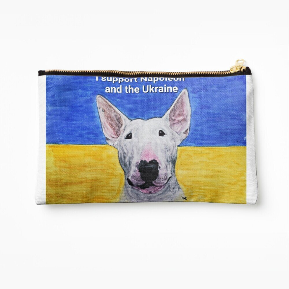 Whibos Makeup Bag Bull Terrier Napoleon Cosmetic Organizer Tyvek Paper Bags Zipper Pouch