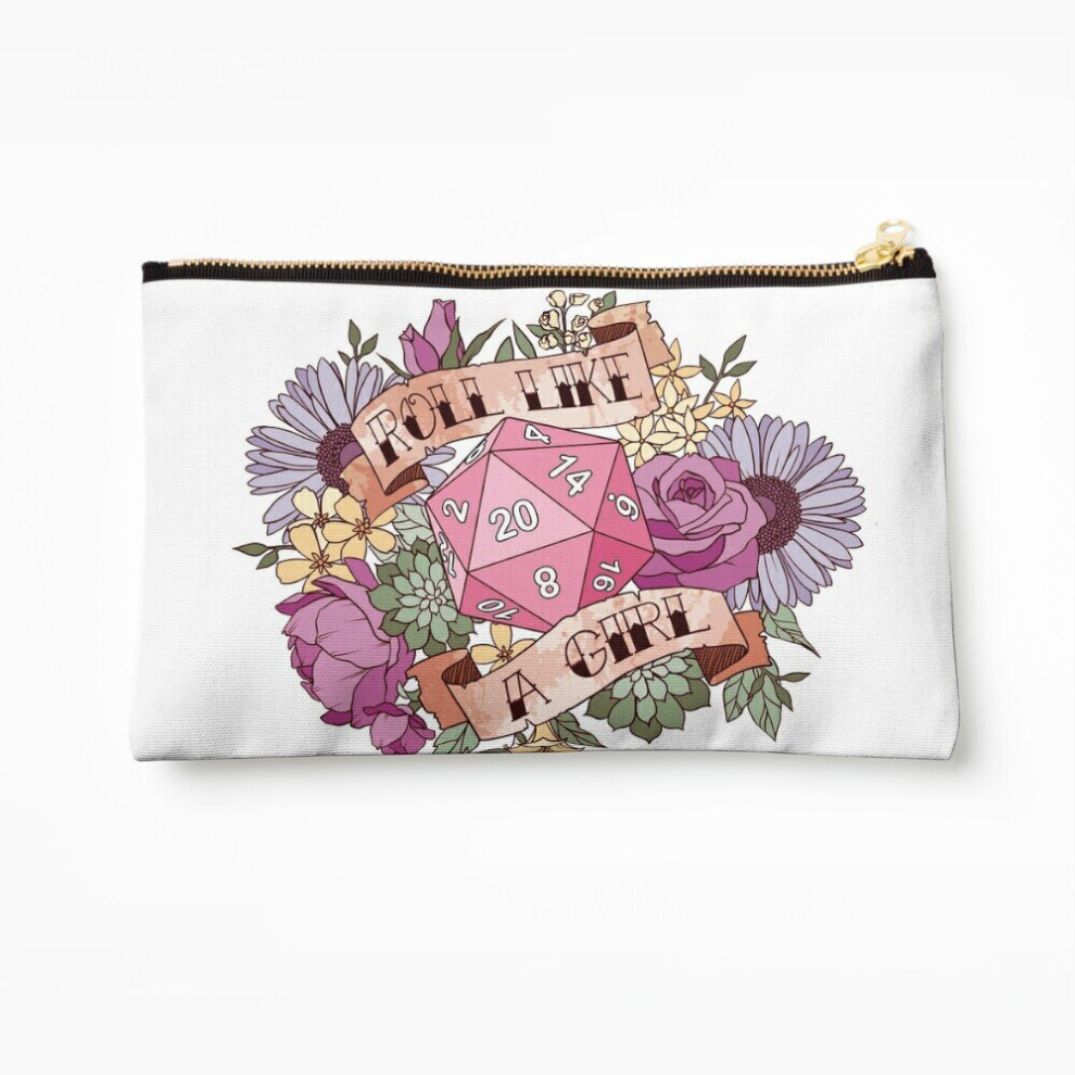 Whibos Makeup Bag Roll Like A Girl Cosmetic Organizer Tyvek Paper Bags Zipper Pouch