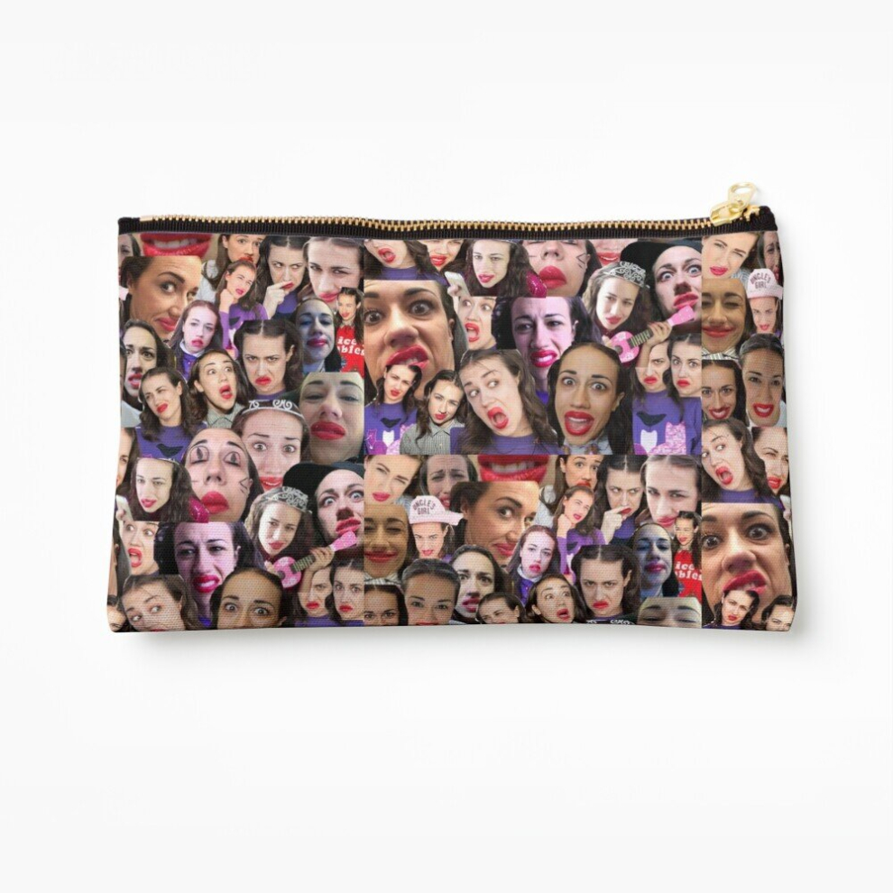 Whibos Makeup Bag Miranda Sings Collage Cosmetic Organizer Tyvek Paper Bags Zipper Pouch