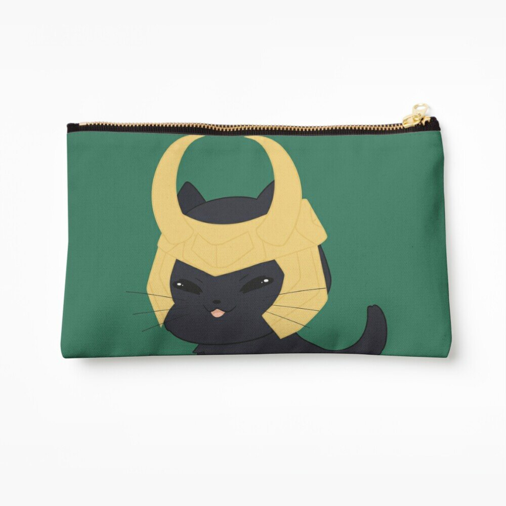 Whibos Makeup Bag Cat Loki Cosmetic Organizer Tyvek Paper Bags Zipper Pouch