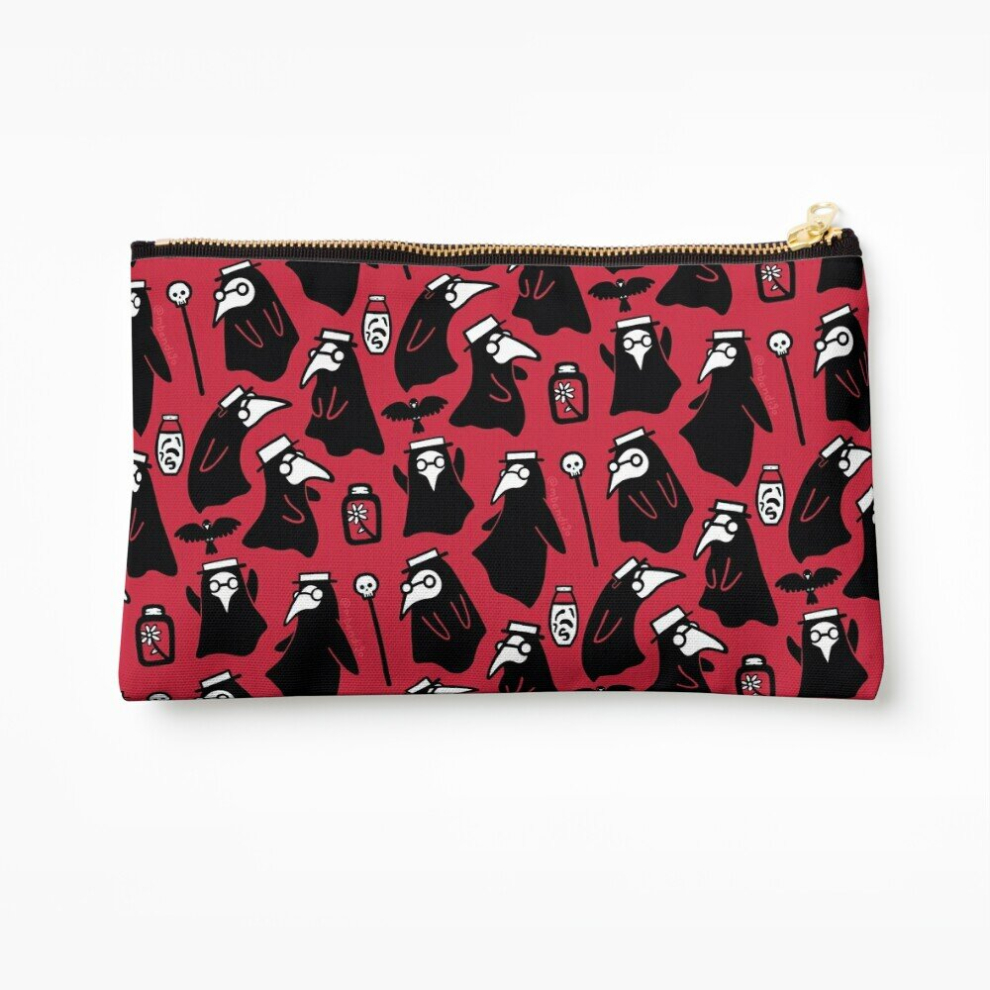 Whibos Makeup Bag Plague Doctors Cosmetic Organizer Tyvek Paper Bags Zipper Pouch