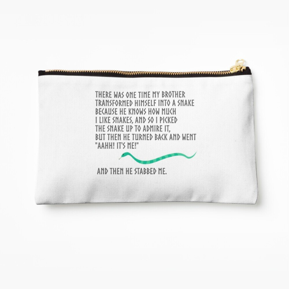 Whibos Makeup Bag And Then He Stabbed Me. Cosmetic Organizer Tyvek Paper Bags Zipper Pouch