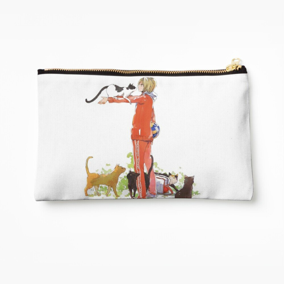 Whibos Makeup Bag Haikyuu!! / Kenma Cosmetic Organizer Tyvek Paper Bags Zipper Pouch