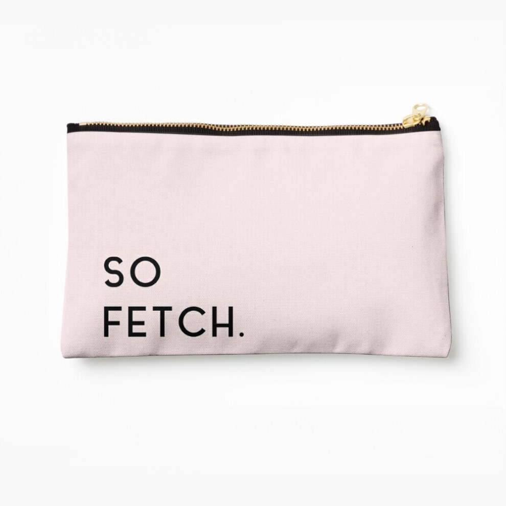 Whibos Pink Makeup Bag Mean Girls - So Fetch In Cosmetic Organizer Tyvek Paper Bags Zipper Pouch