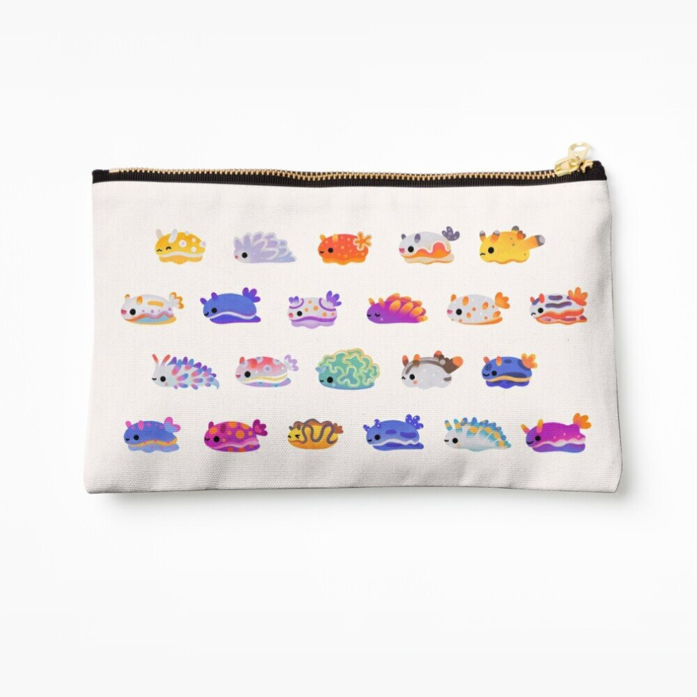Whibos Makeup Bag Sea Slug Day - Bright Cosmetic Organizer Tyvek Paper Bags Zipper Pouch