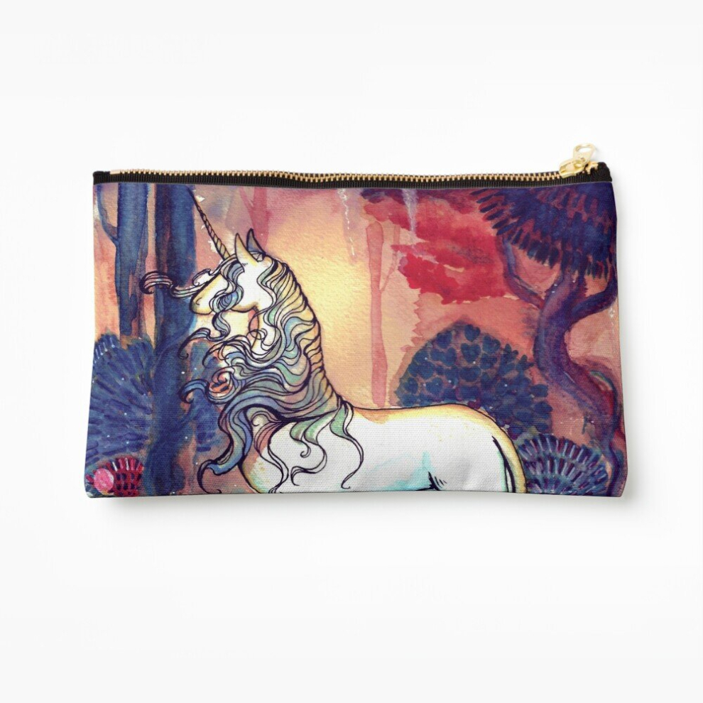 Whibos Makeup Bag The Last Unicorn Cosmetic Organizer Tyvek Paper Bags Zipper Pouch