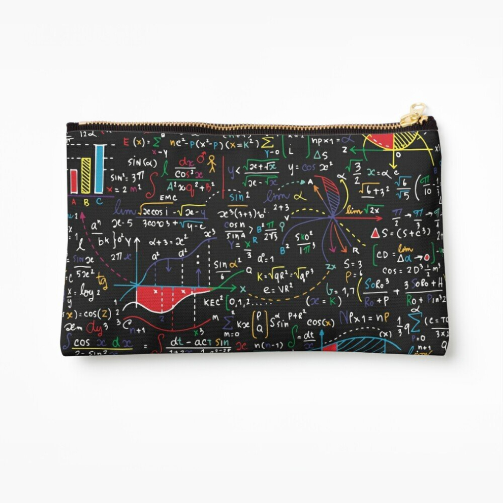 Whibos Makeup Bag Amazing World Of Mathematics Cosmetic Organizer Tyvek Paper Bags Zipper Pouch