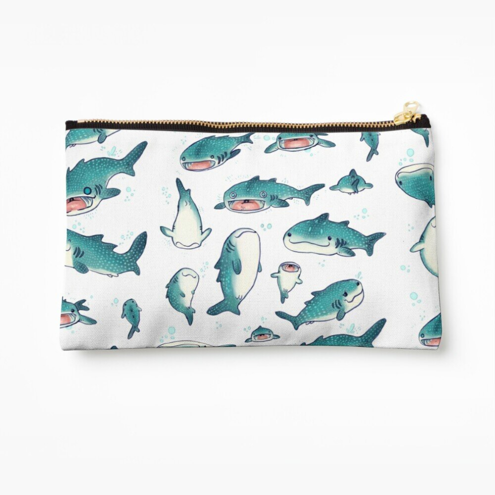 Whibos Makeup Bag Whale Sharks! Cosmetic Organizer Tyvek Paper Bags Zipper Pouch